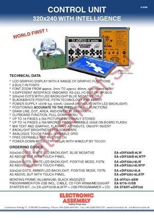 EA EDIP320J-8LA datasheet  